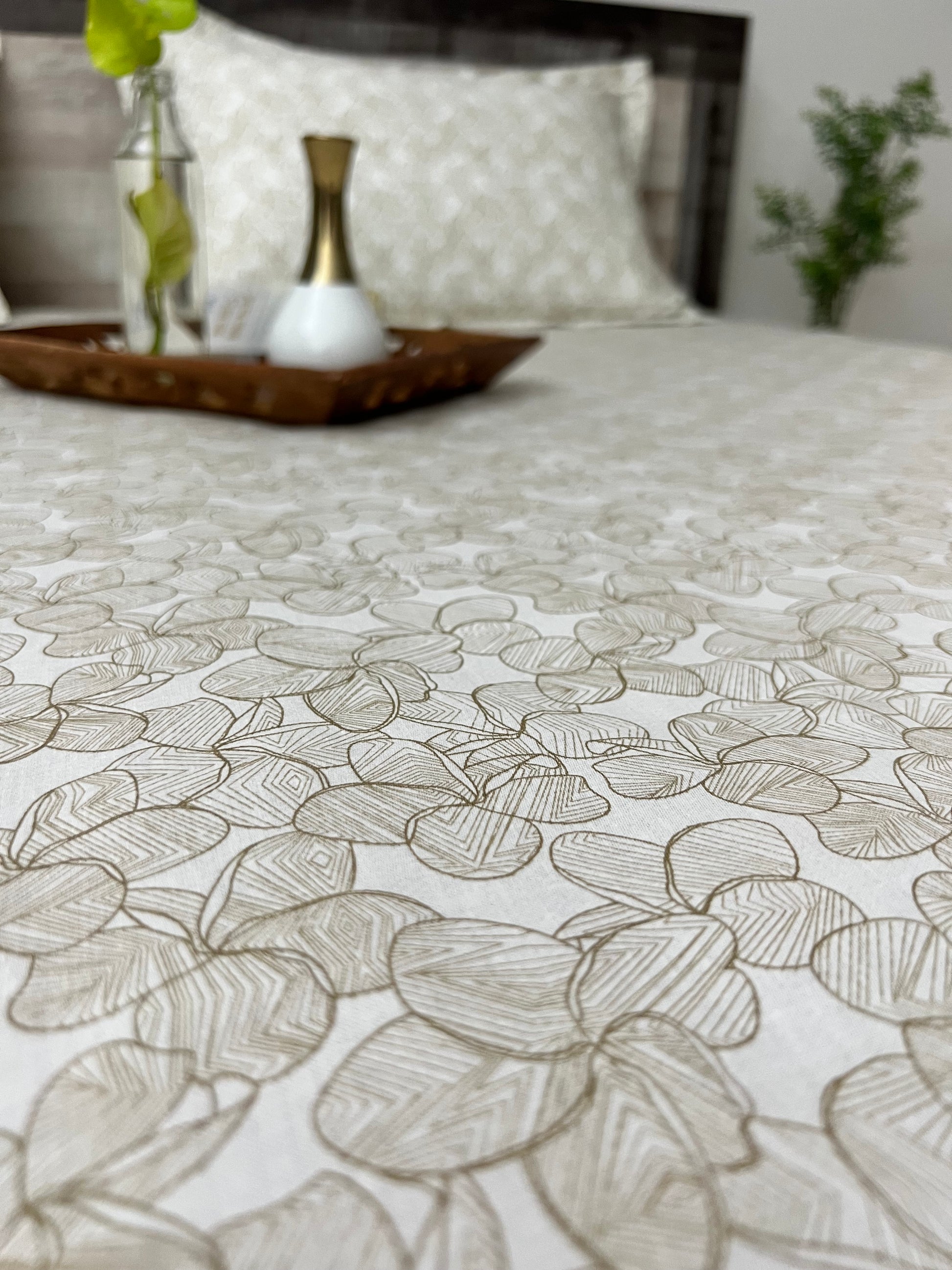 Flower Tales - 300TC Superior Cotton , King Size Bedsheet Set