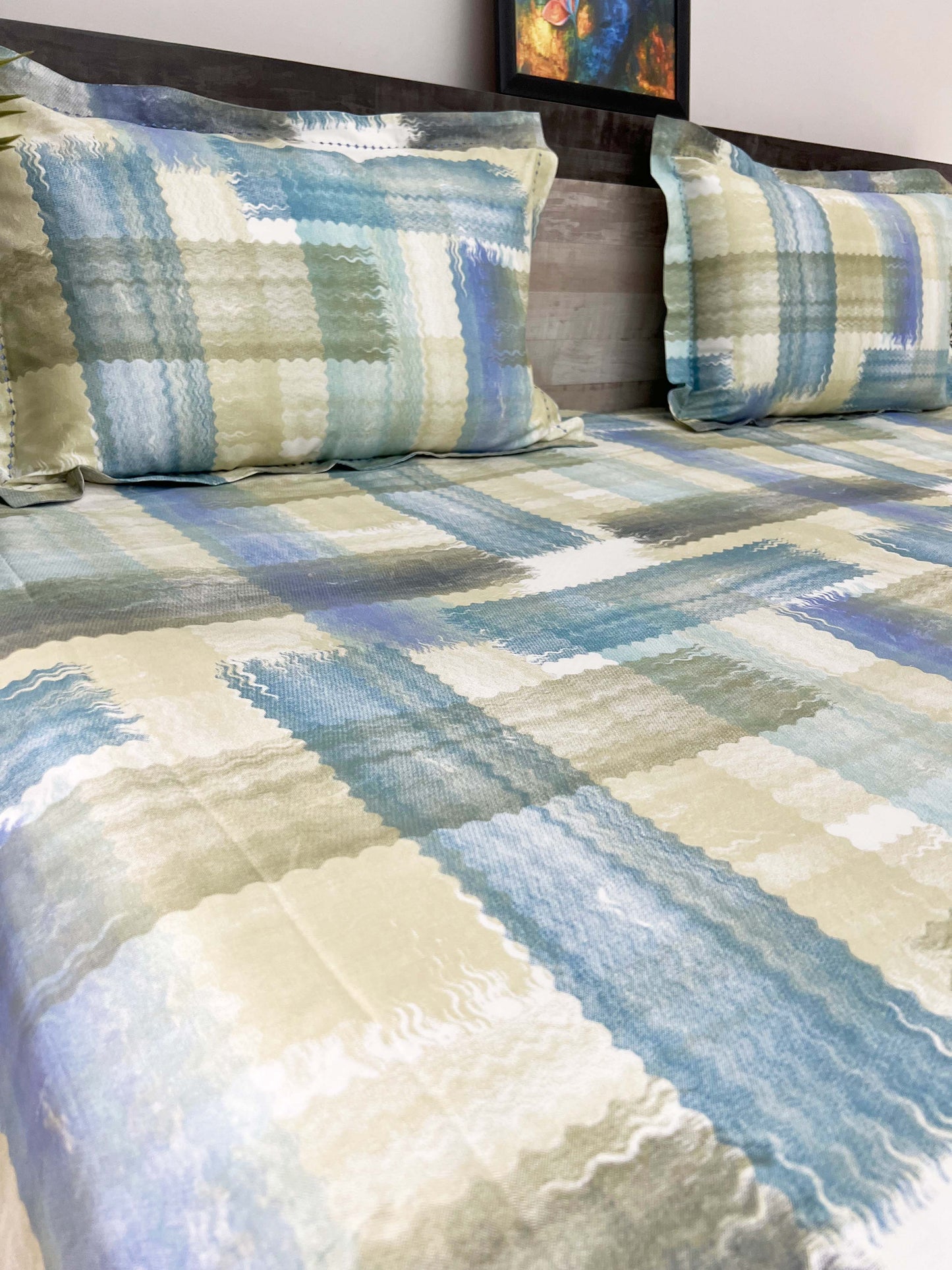 Summer - 400 TC, Superior Cotton, King Size Bedsheet Set